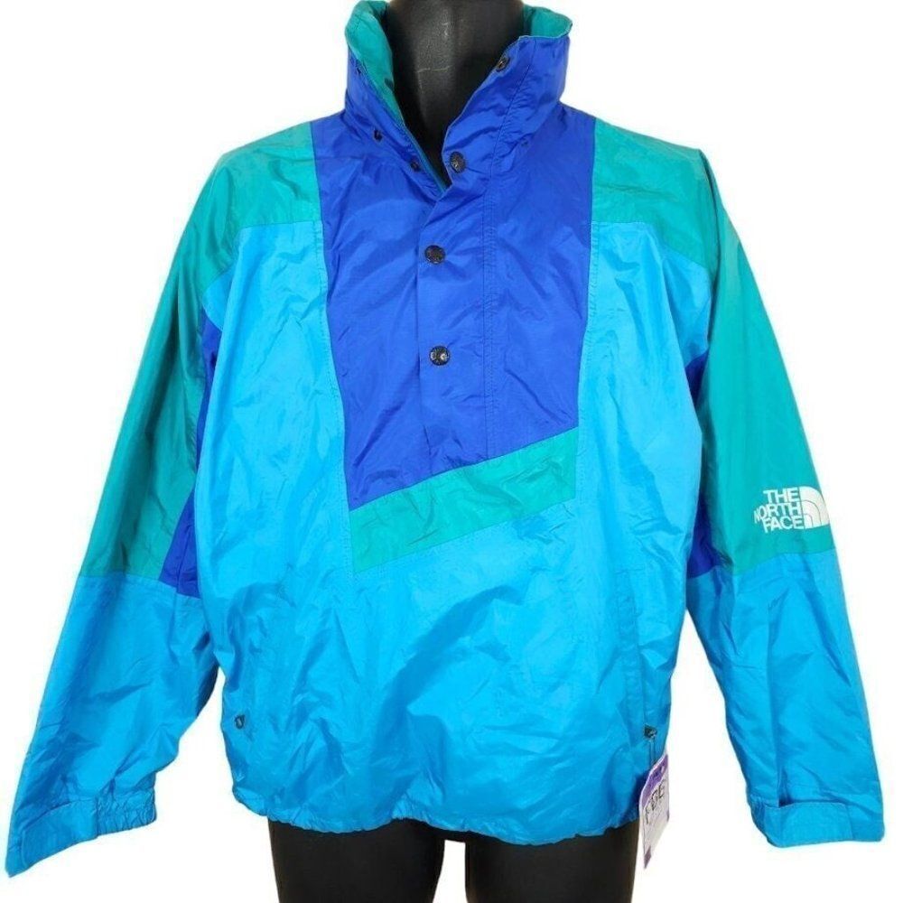 The North Face Anorak Ski Jacket Vintage 90s Pullover Windbreaker Made In USA XS